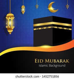 Eid Mubarak Islamic Background Design