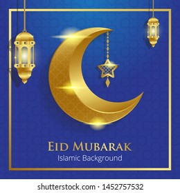 Eid Mubarak Islamic Background Design
