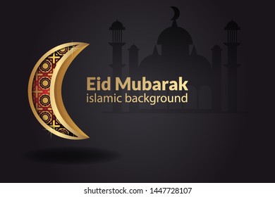 Eid mubarak islamic background template