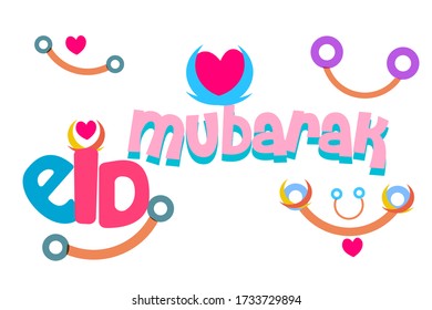 Eid mubarak islamic background template . Greeting card