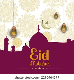 
Eid Mubarak Islamic background template. Ramadan, Mubarak vector.  eid Mubarak calligraphy.  EID Mubarak Design, Design Vector Ramadan,
