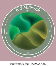 Eid Mubarak Islamisches Konzept Hintergrund Vorlage Vektor Illustration