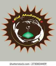Eid Mubarak conceito islâmico modelo de fundo vetor Ilustração