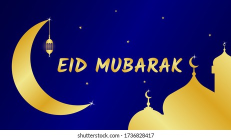 Eid Mubarak islamic design background. Creative Design Template vector illustration.