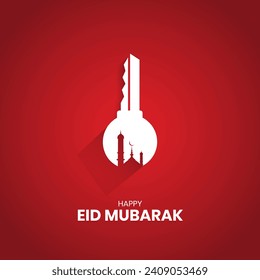 Eid Mubarak islamic Design. Eid ul fitr kreative Anzeigen.
