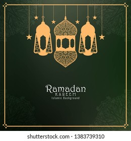Eid Mubarak Islamic festival beautiful background vector