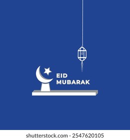 Eid Mubarak islamic festival cultural background banner design
