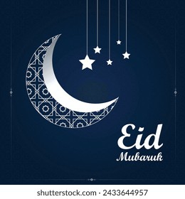 Eid mubarak islamic festival social media post template