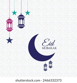 Eid mubarak islamic greetings background