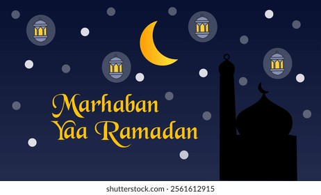 Eid mubarak islamic greetings background. Islamic greeting card with ramadan kareem and islamic ornament mosque.