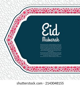 Eid mubarak islamic holiday background template design