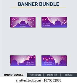 Eid Mubarak es una festividad islámica en todo el mundo. Esta pancarta islámica puede ser usada para medios sociales, publicidad, campaña y otros.