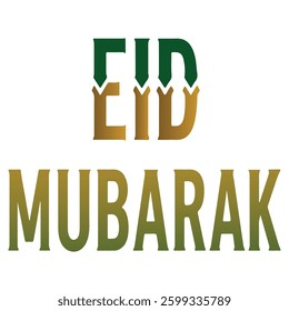 Eid mubarak Islamic lettering typography Calligraphy design