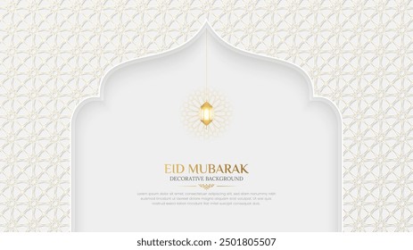 Eid Mubarak Islamic luxury Background with Arabic ornament and pattern