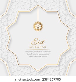 Eid Mubarak Islamic luxury social media post template