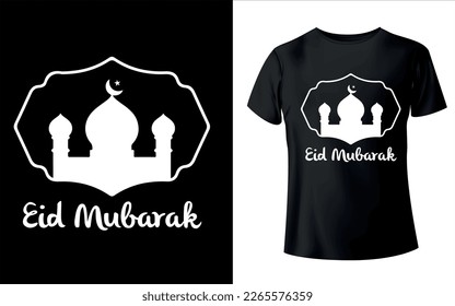 Eid Mubarak or Islamic t-shirt design