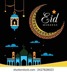 "Eid Mubarak" is a joyful greeting exchanged by Muslims worldwide during the festive celebrations of Eid al-Fitr and Eid al-Adha, conveying blessings and happiness.