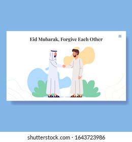 Eid Mubarak Landing Page Illustration