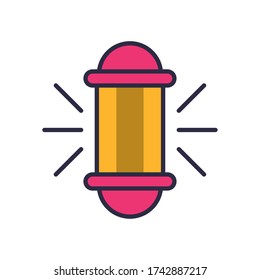 eid mubarak estilo de relleno Icono de ilustración vectorial