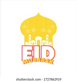 Logo de Eid Mubarak y antecedentes.