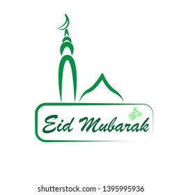 Eid Mubarak Logo and Vector Template Design