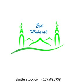 Eid Mubarak Logo and Vector Template Design