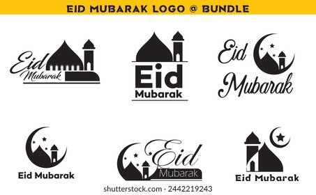 Eid Mubarak Logo Vetor Design