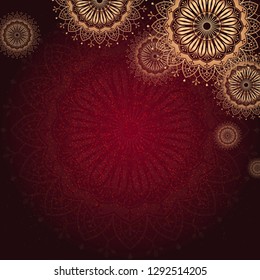 
Eid mubarak lotus background vector