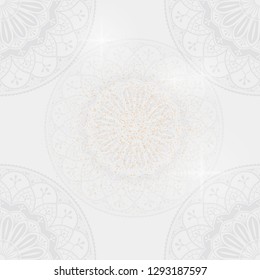 
Eid mubarak lotus background vector