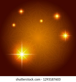 
Eid mubarak lotus background vector