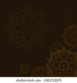 
Eid mubarak lotus background vector