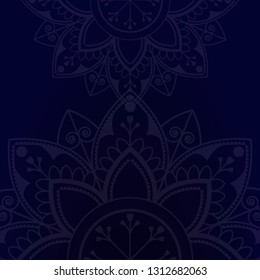 Eid mubarak lotus background vector