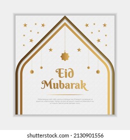 Eid Mubarak luxury ornamental Islamic background with Islamic pattern