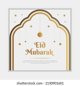 Eid Mubarak luxury ornamental Islamic background with Islamic pattern