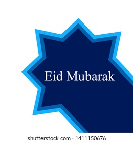 Eid Mubarak with mosque silhouette