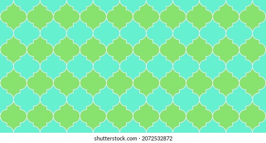 Eid Mubarak Muslim Decoration. Seamless Moroccan Mosaic Design. Ramadan Kareem Islamic Background. Turkish Mosque Window Shape. Moroccan Seamless Texture Traditional Ramadan Golden Mosque Motif.