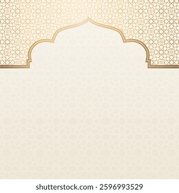 Eid Mubarak ornamental greeting cards with Islamic pattern and decorative.