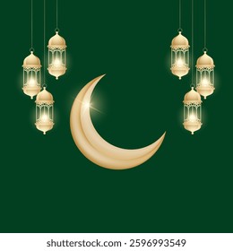 Eid Mubarak ornamental greeting cards with Islamic pattern and decorative.