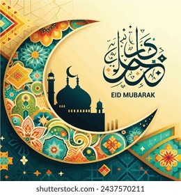 EID Mubarak Poster Design | EID Mubarak Vector or EPS