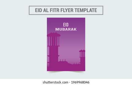 Eid Mubarak poster template set. Religious Islamic holy holiday poster. vector illustration. holiday posters.