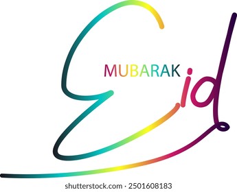 Eid Mubarak, Eid Mubarak premium vector illustration with luxury design. Blue pink gradient eid mubarak