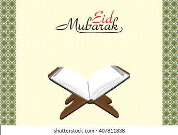 eid mubarak with quran