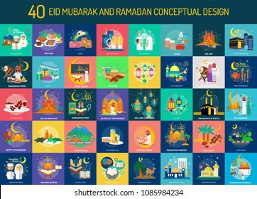 Eid Mubarak and Ramadan Conceptual Design