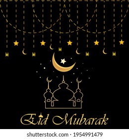 Eid Mubarak Ramadan Kareem Background Design