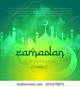 Eid Mubarak Ramadan Kareem Islamic Greeting of Holy Month