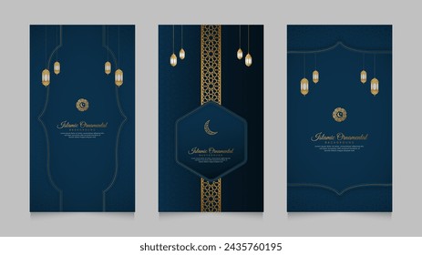 Eid Mubarak and Ramadan Kareem Islamic Arabic Realistic Social Media Stories Collection Template