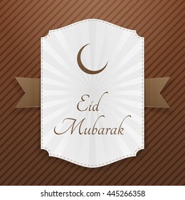Eid Mubarak realistic festive Poster