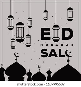 eid mubarak sale black