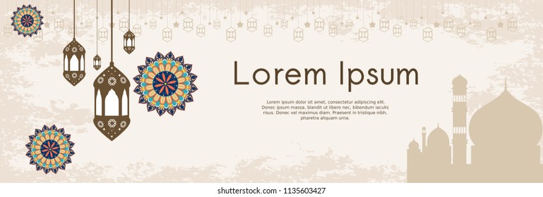 Islamic Footer Stock Vectors Images Vector Art Shutterstock