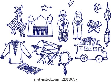 Eid mubarak, sketch